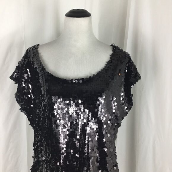 Forever 21 Black Sequined Sheath Dress - Picture 2 of 7